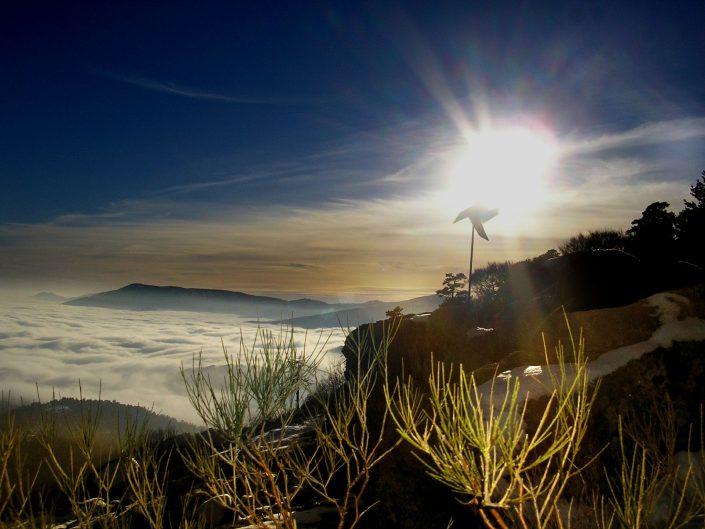 Mar de nubes sobre Cercedilla